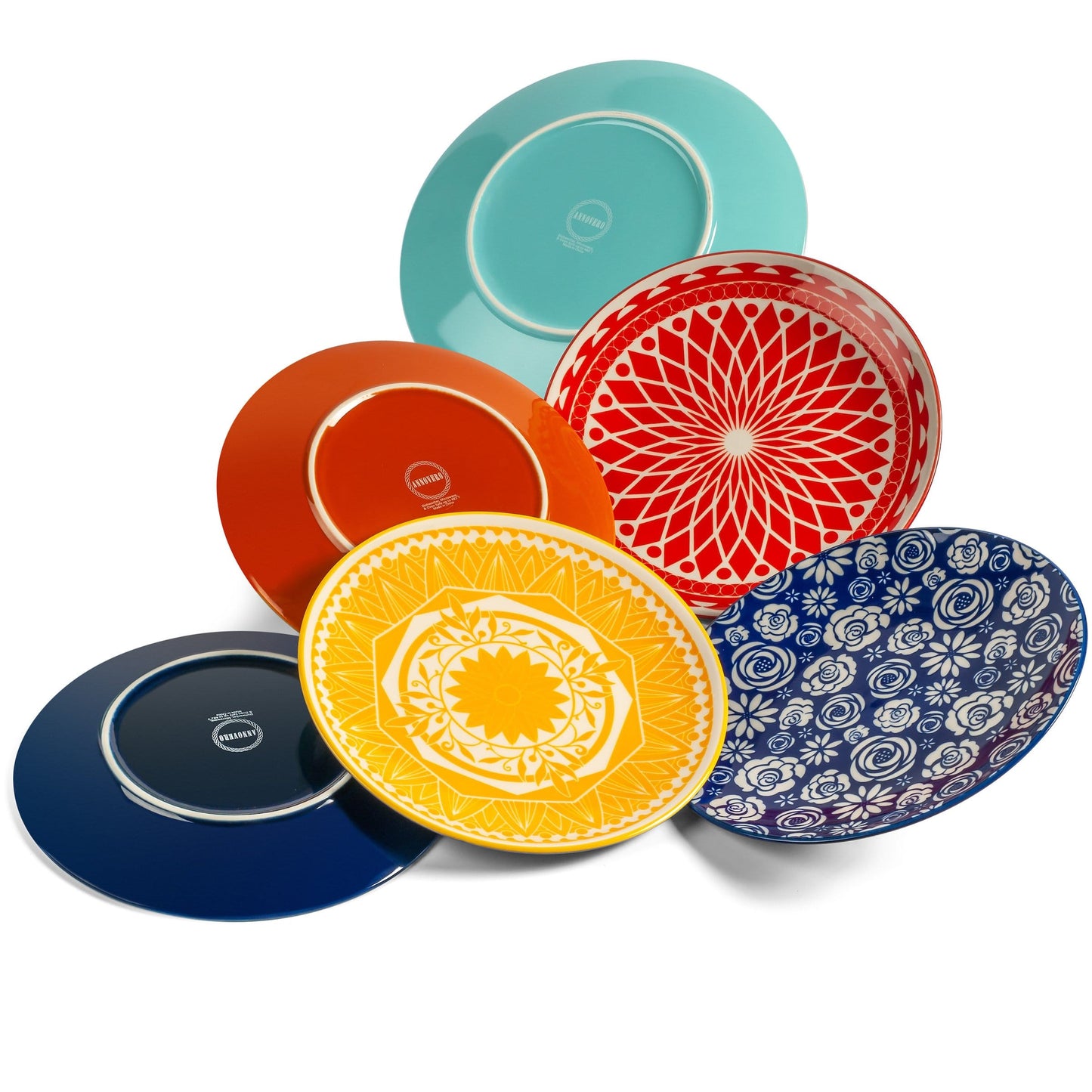 annovero salad plates, set of 6