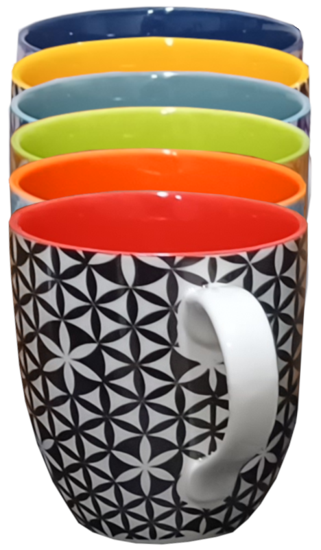 Individual Mugs in each of the 6 designs