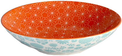 Individual Pasta Bowl 9.25" Diameter in each of the 6 designs